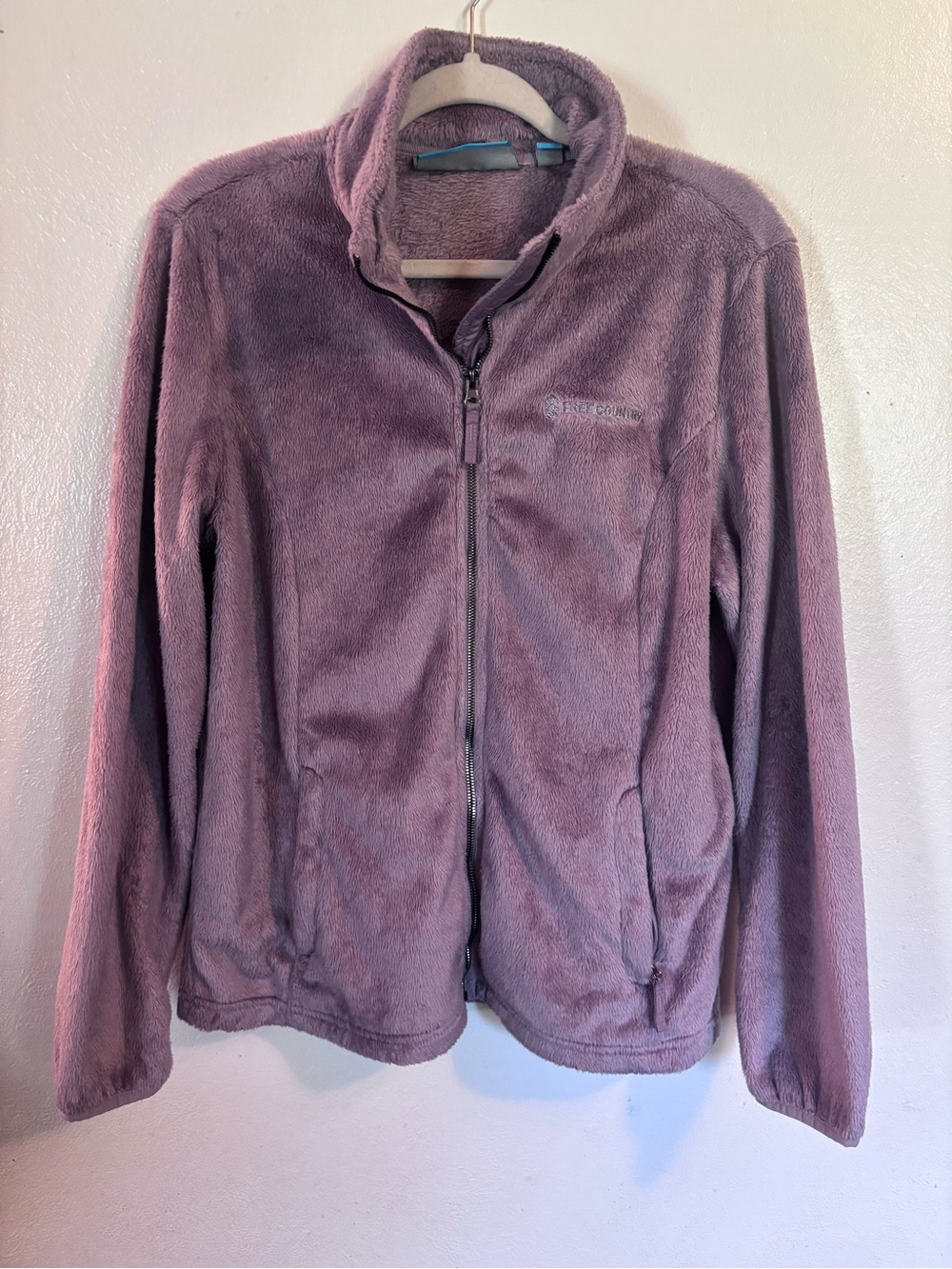 Free Country Plush Full-Zip Teddy Jacket - Dusty Mauve